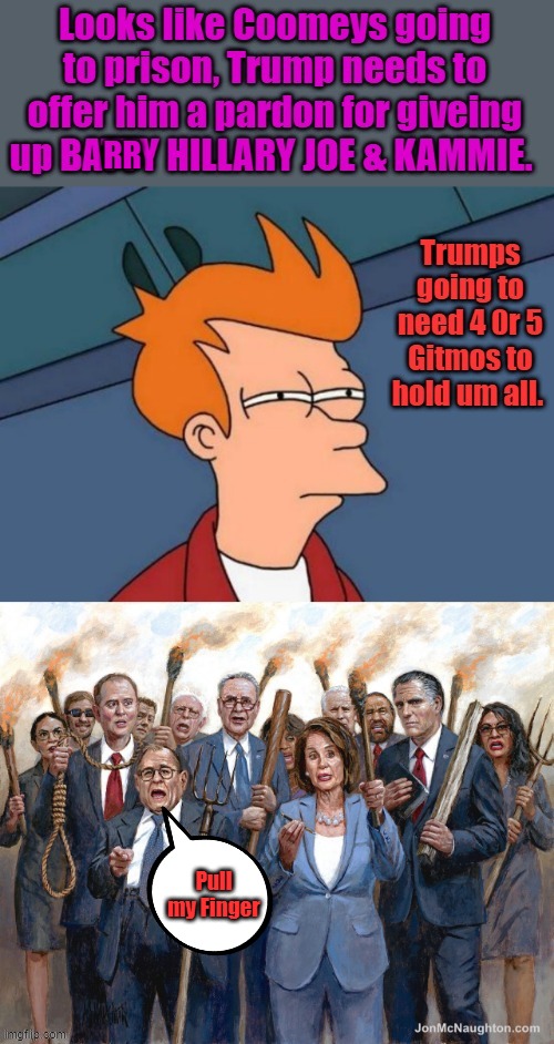 Over 80% of dems in gov. are criminals, thats my best estimate. | RR; Pull my Finger | made w/ Imgflip meme maker