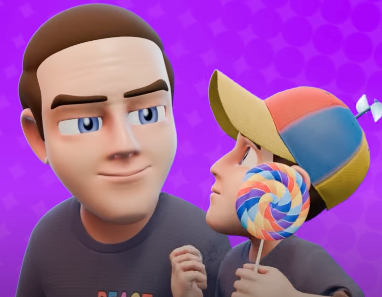 ReactBot and his son Blank Meme Template