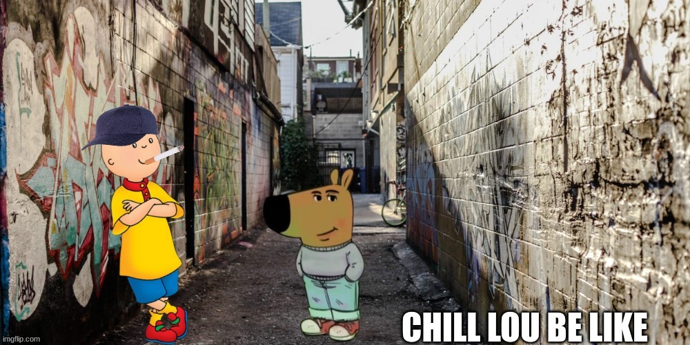 Chill Guy meme | image tagged in memes,chill guy,caillou,funny memes,shrek,dreamworks | made w/ Imgflip meme maker