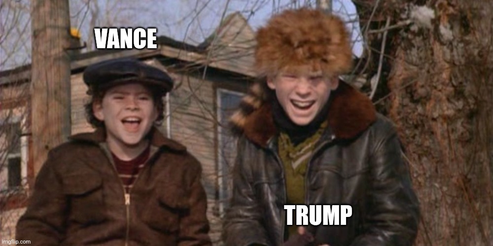 Trump & Vance | VANCE; TRUMP | image tagged in bullies,trump,jd vance | made w/ Imgflip meme maker