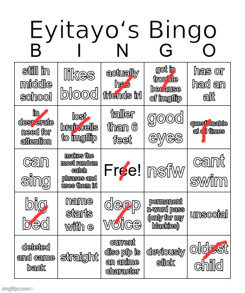 L4 | image tagged in eyitayo s msmg bingo | made w/ Imgflip meme maker