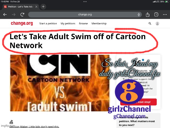 Cartoon Network Needs girlzChannel to Survive | So that I need my daily girlzChannel fix | image tagged in cartoon network,girls,girl,90s,nostalgia,disney | made w/ Imgflip meme maker