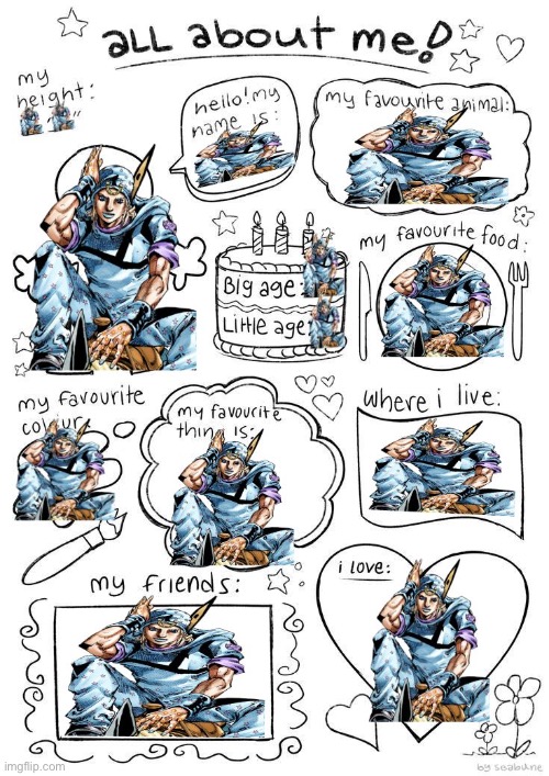 Have I mentioned my opinions on Johnny? | image tagged in jojo's bizarre adventure | made w/ Imgflip meme maker