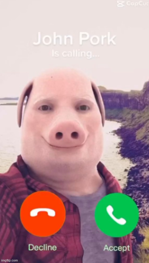 John Pork Is Calling... | made w/ Imgflip meme maker