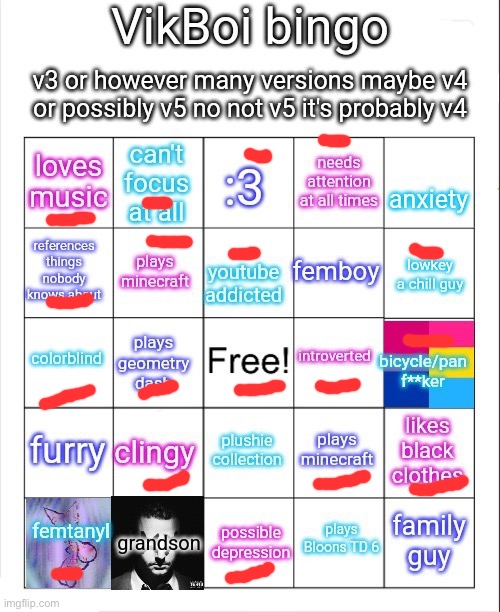 Outdated but like whatever | image tagged in vikboi bingo | made w/ Imgflip meme maker