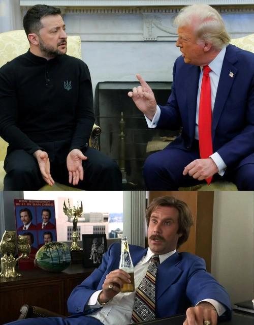 Selenskyj vs Putin Blank Meme Template