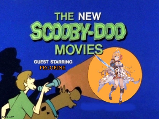 Scooby doo meets pecorine from princess connect re dive | PECORINE | image tagged in scooby doo meets,video game,princess | made w/ Imgflip meme maker