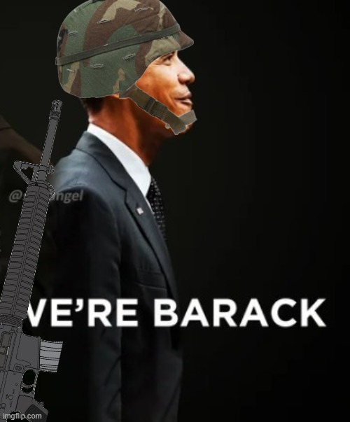 tsoptihS | image tagged in we're barack | made w/ Imgflip meme maker