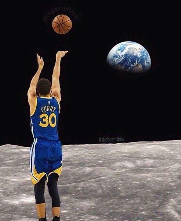 curry shoot from the moon Blank Meme Template