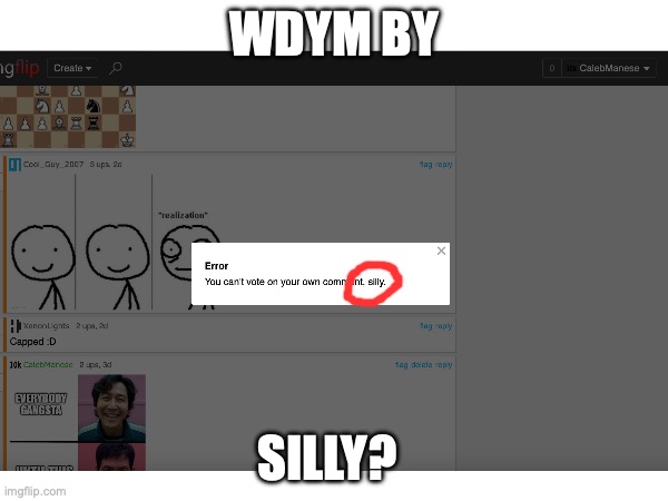 Ain't Imgflip sus? | WDYM BY; SILLY? | image tagged in imgflip | made w/ Imgflip meme maker