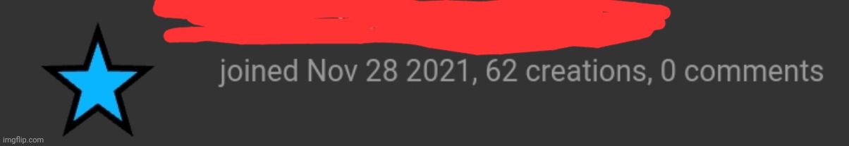 My old acc (I joined in 2020 and I made my new main in 2021 but a glitch happened idk) I censored it cuz it was cringe Af | made w/ Imgflip meme maker