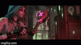 Jinx_League_Of_Legends | image tagged in gifs,league of legends,jinx,awesome,insane | made w/ Imgflip video-to-gif maker