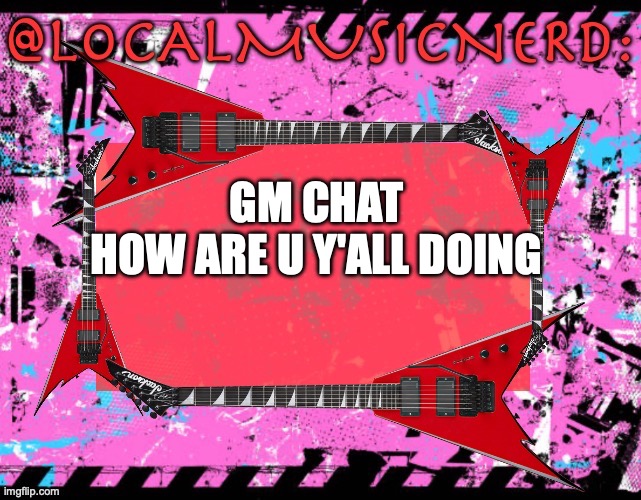 GM CHAT 
HOW ARE U Y'ALL DOING | made w/ Imgflip meme maker