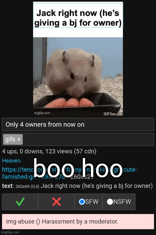 boo hoo | made w/ Imgflip meme maker