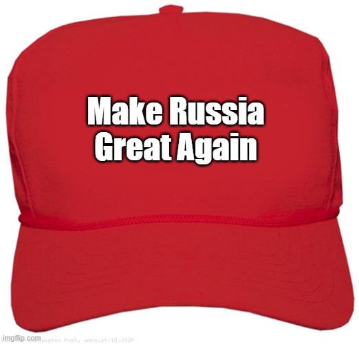 MRGA | Make Russia Great Again | image tagged in blank red maga hat | made w/ Imgflip meme maker