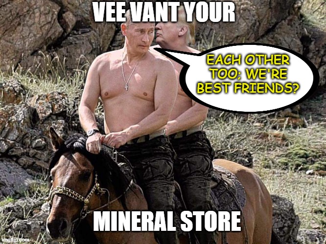 | | VEE VANT YOUR; EACH OTHER TOO; WE'RE BEST FRIENDS? MINERAL STORE | image tagged in it's sarte | made w/ Imgflip meme maker