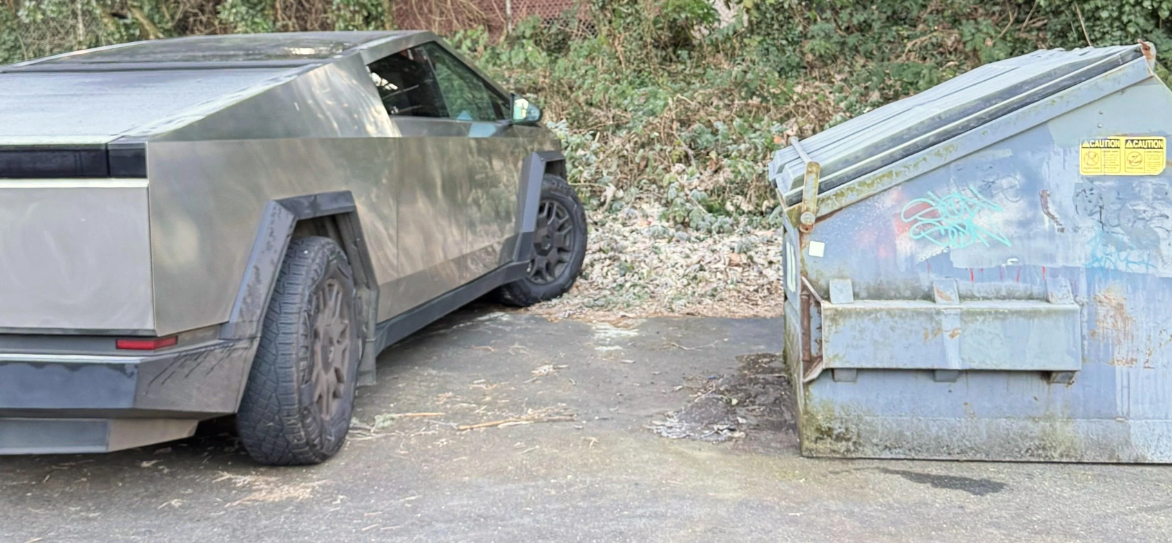 Two cybertrucks Blank Meme Template