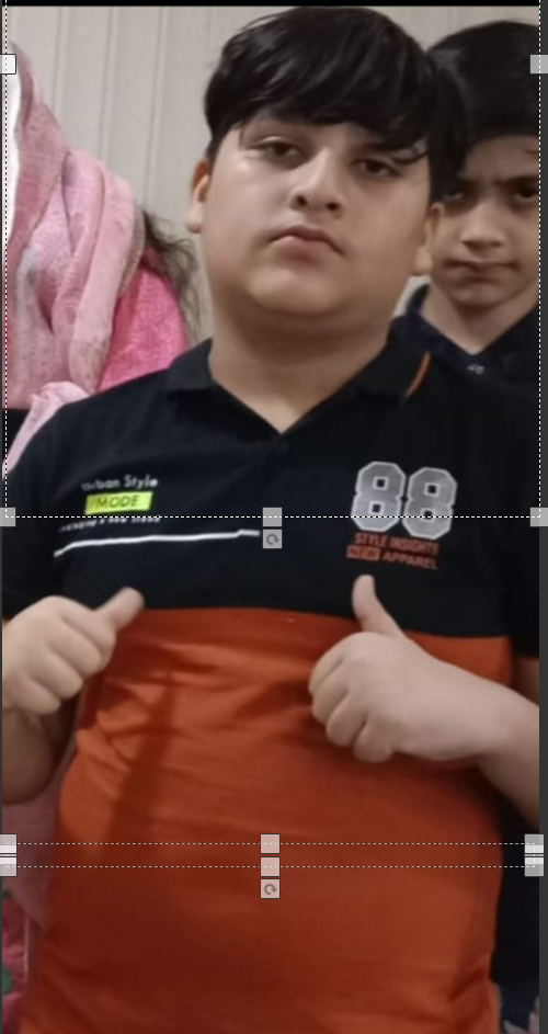 Fat kid doing thumb up. Blank Meme Template