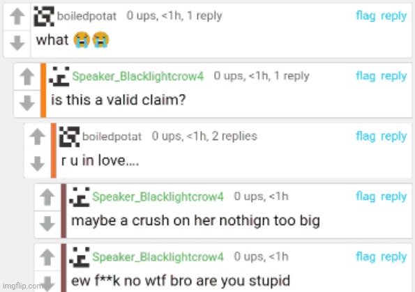 Bloonsfan has a crush on yachi Blank Meme Template