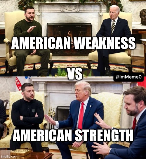 AMERICAN WEAKNESS; VS; AMERICAN STRENGTH | image tagged in facts | made w/ Imgflip meme maker