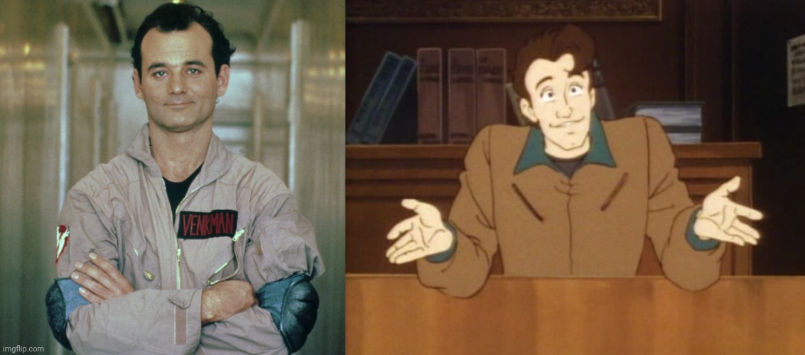 In the live action version he ugly af cuz Bill Murray but the animated version, GAH DAYUM | made w/ Imgflip meme maker