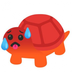 Sweating/hot turtle Blank Meme Template