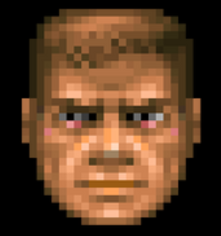 Doomguy PNG Blank Meme Template