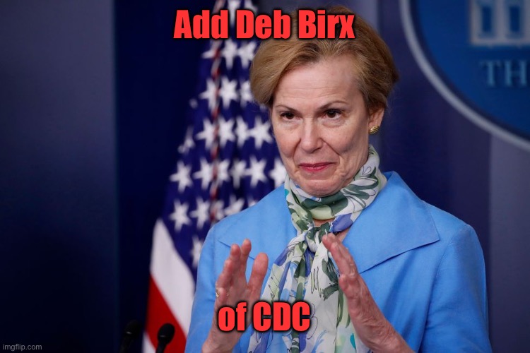 Dr. Deborah Birx | Add Deb Birx of CDC | image tagged in dr deborah birx | made w/ Imgflip meme maker