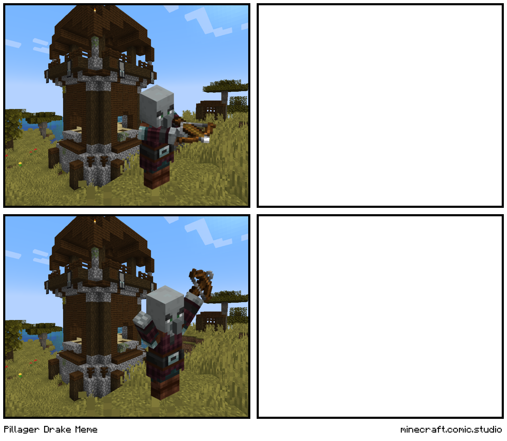 Pillager Drake Blank Meme Template