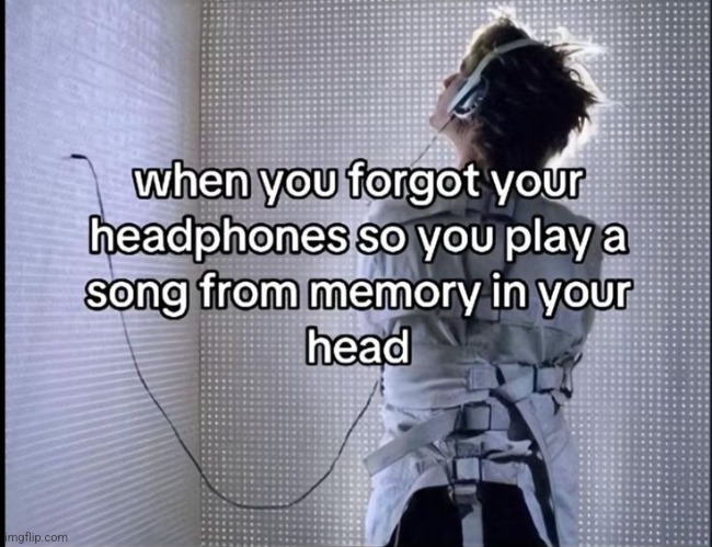 Me bc I dont have headphones | made w/ Imgflip meme maker