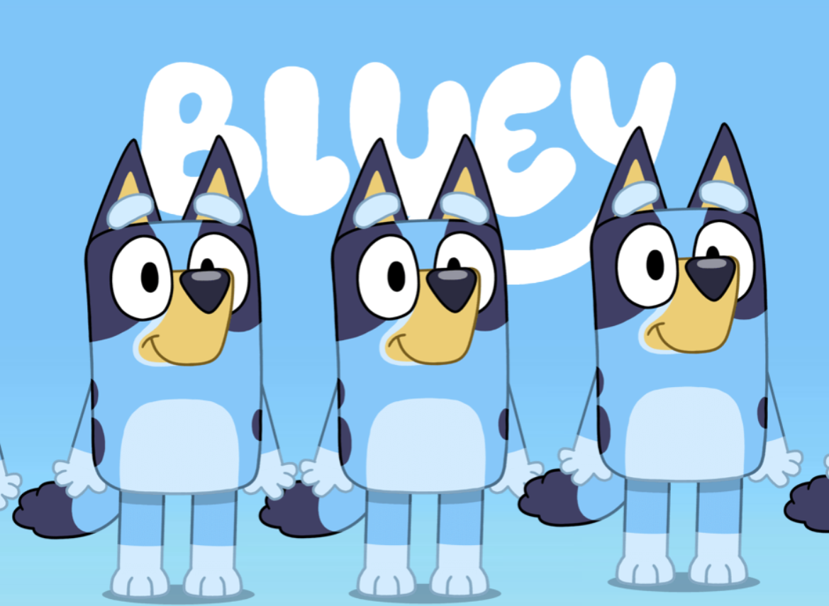 Bluey Theme Song (TOO MUCH BLUEY) Blank Meme Template