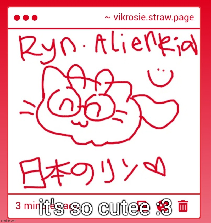 it's so cutee :3 | made w/ Imgflip meme maker