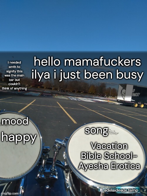 "busy" yeah busy grinding warzone 4.0 and dmz | hello mamafuckers ilya i just been busy; happy; Vacation Bible School- Ayesha Erotica | image tagged in adelaideaux temp mk iv | made w/ Imgflip meme maker