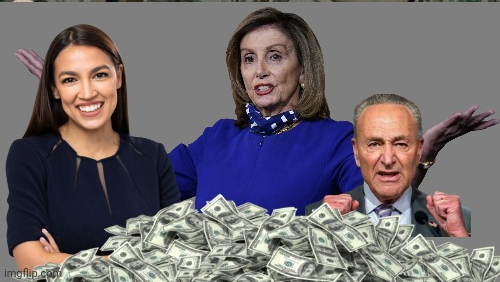 Crooked Democrats and money Blank Meme Template