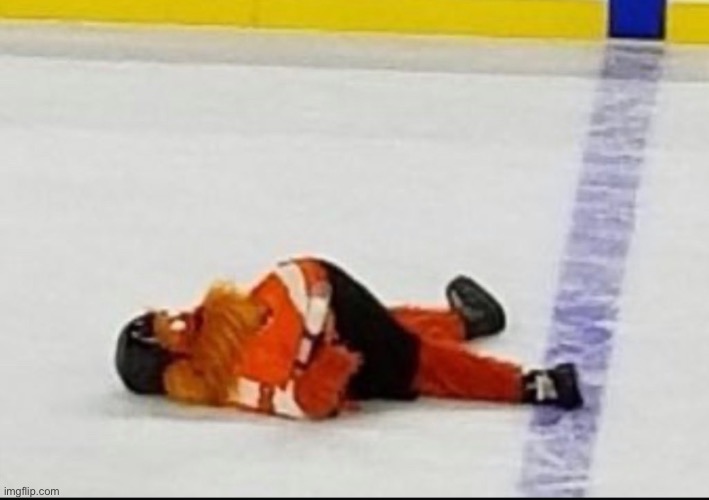 He’s dead | image tagged in nhl,hockey | made w/ Imgflip meme maker