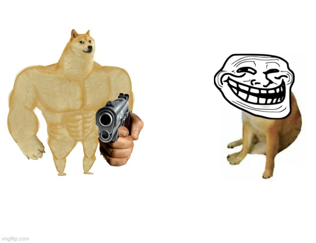 Buff Doge vs. Cheems | image tagged in memes,buff doge vs cheems | made w/ Imgflip meme maker