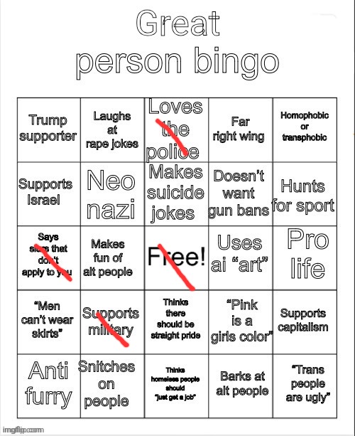 hhgfdfgyuhijo | image tagged in great person bingo | made w/ Imgflip meme maker