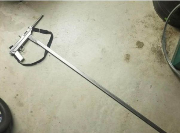 gun with long mag Blank Meme Template