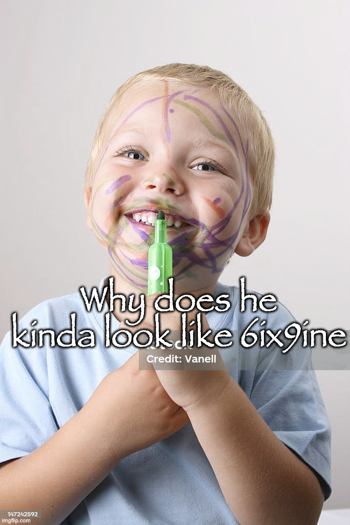Why does he kinda look like 6ix9ine | made w/ Imgflip meme maker