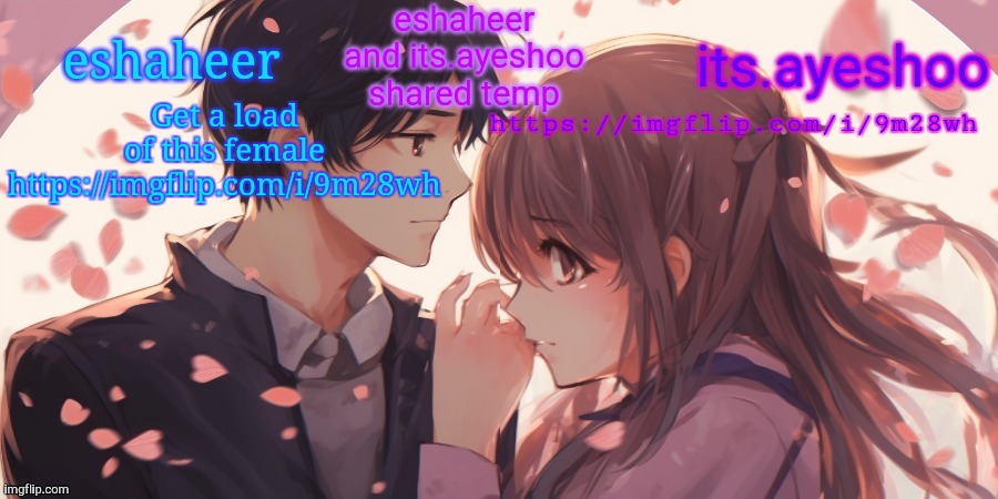 eshaheer and its.ayeshoo shared template | Get a load of this female
https://imgflip.com/i/9m28wh; https://imgflip.com/i/9m28wh | image tagged in eshaheer and its ayeshoo shared template | made w/ Imgflip meme maker