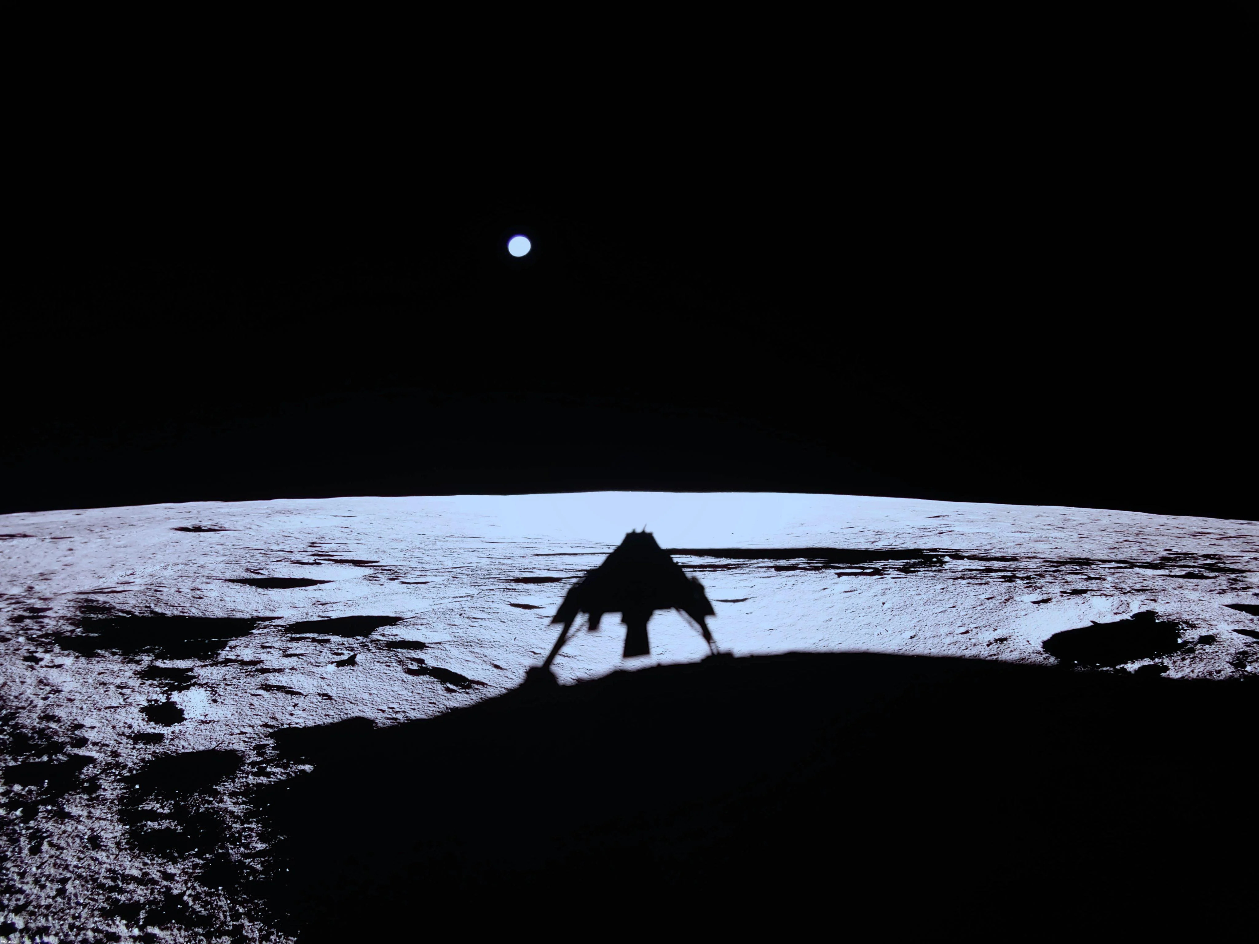 Sick ass photo from the lunar lander that landed yesterday | made w/ Imgflip meme maker