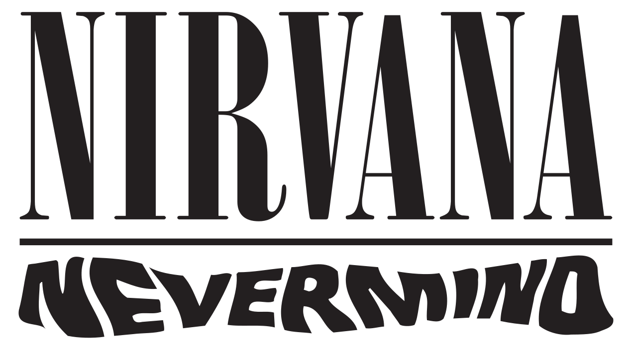 Nirvana Nevermind logo PNG Blank Meme Template