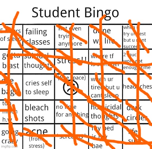 Gm chat | image tagged in student bingo | made w/ Imgflip meme maker