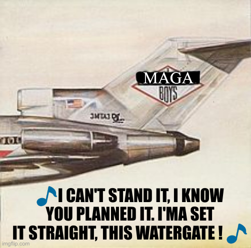 License To Eliminate This Ill | MAGA; 🎵I CAN'T STAND IT, I KNOW YOU PLANNED IT. I'MA SET IT STRAIGHT, THIS WATERGATE ! 🎵 | image tagged in beastie boys licensed to ill | made w/ Imgflip meme maker