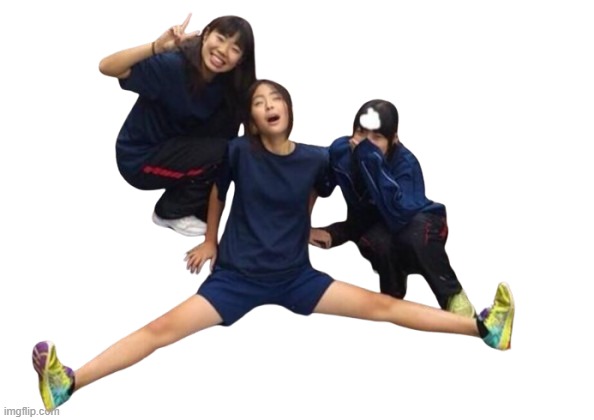 excited girls transparent | image tagged in excited girls transparent | made w/ Imgflip meme maker