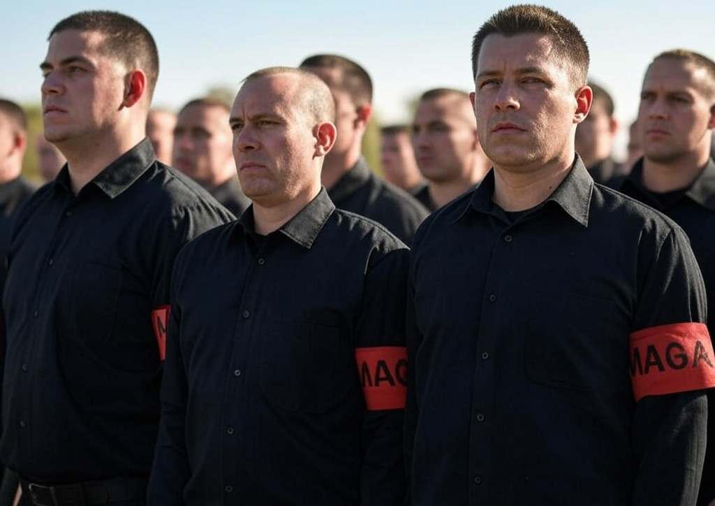 High Quality Trump's blackshirts  looking for trans and brown people Blank Meme Template