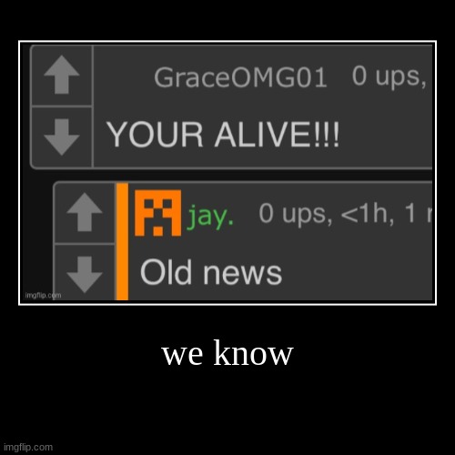 he got rebooted | we know | | made w/ Imgflip demotivational maker