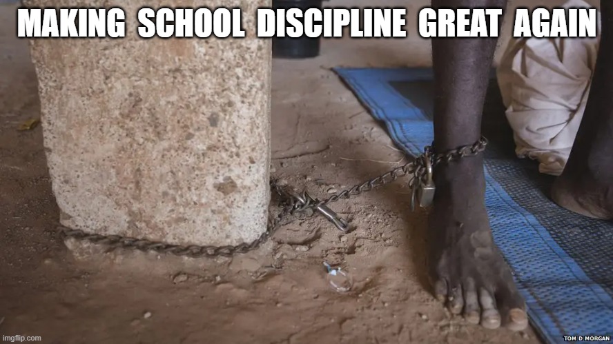 Maga Department of Education | MAKING  SCHOOL  DISCIPLINE  GREAT  AGAIN | image tagged in maga | made w/ Imgflip meme maker
