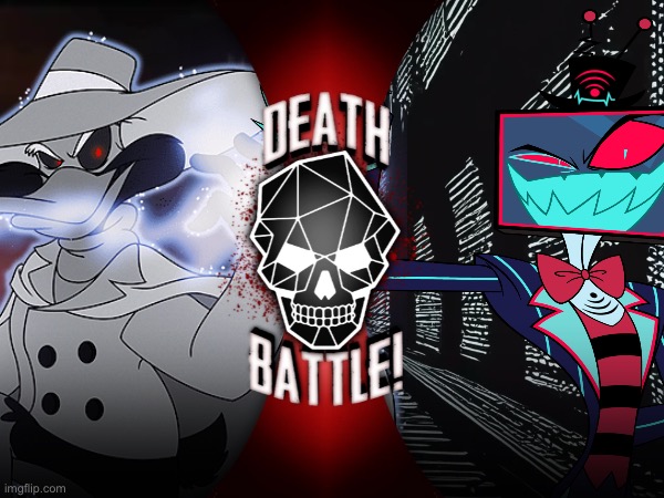 Negatron NegaDuck VS Vox (Darkwing Duck VS Hazbin Hotel) | image tagged in death battle,darkwing duck,hazbin hotel | made w/ Imgflip meme maker