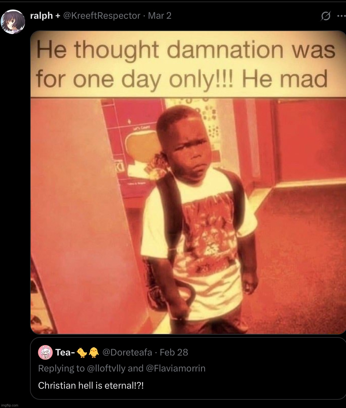 this killin me the thread is so funny | made w/ Imgflip meme maker